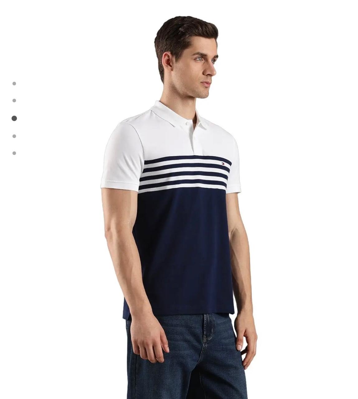 T H Sailor Stripe Polo Tee