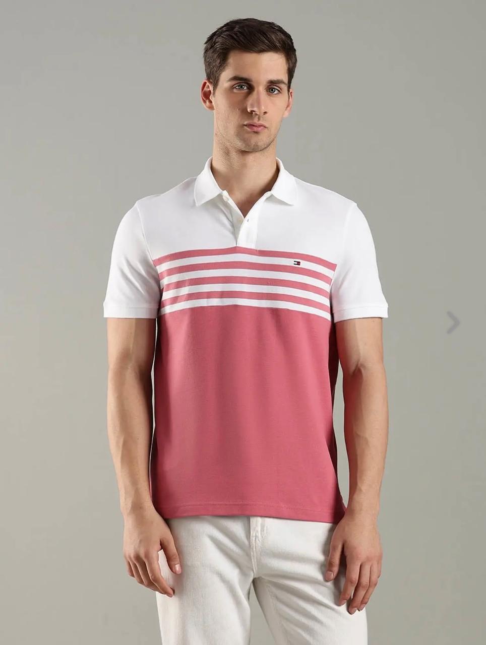 T H Sailor Stripe Polo Tee