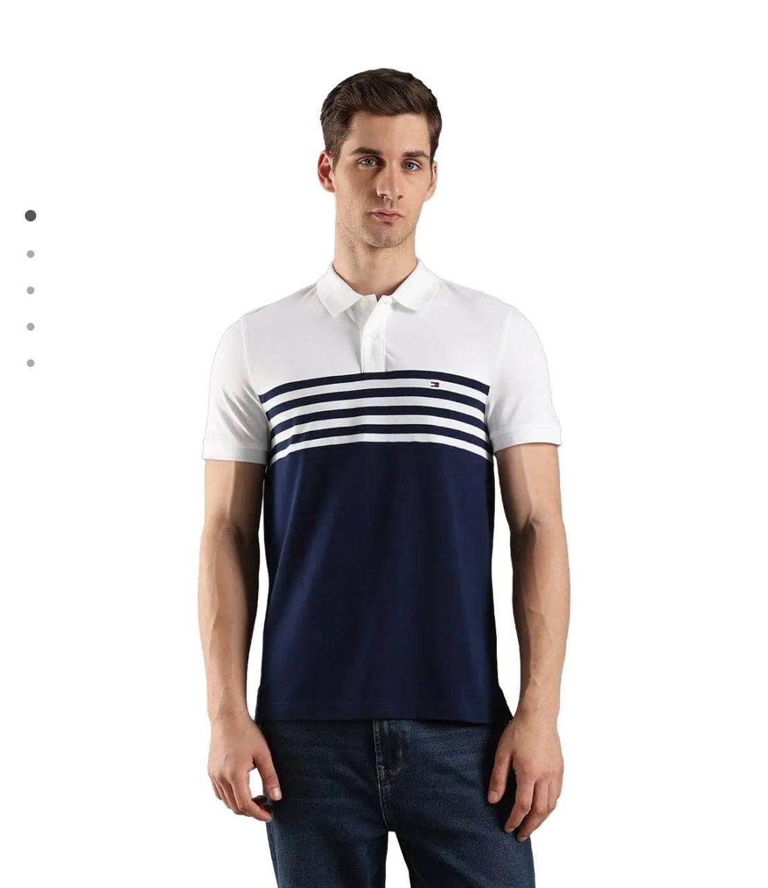 T H Sailor Stripe Polo Tee
